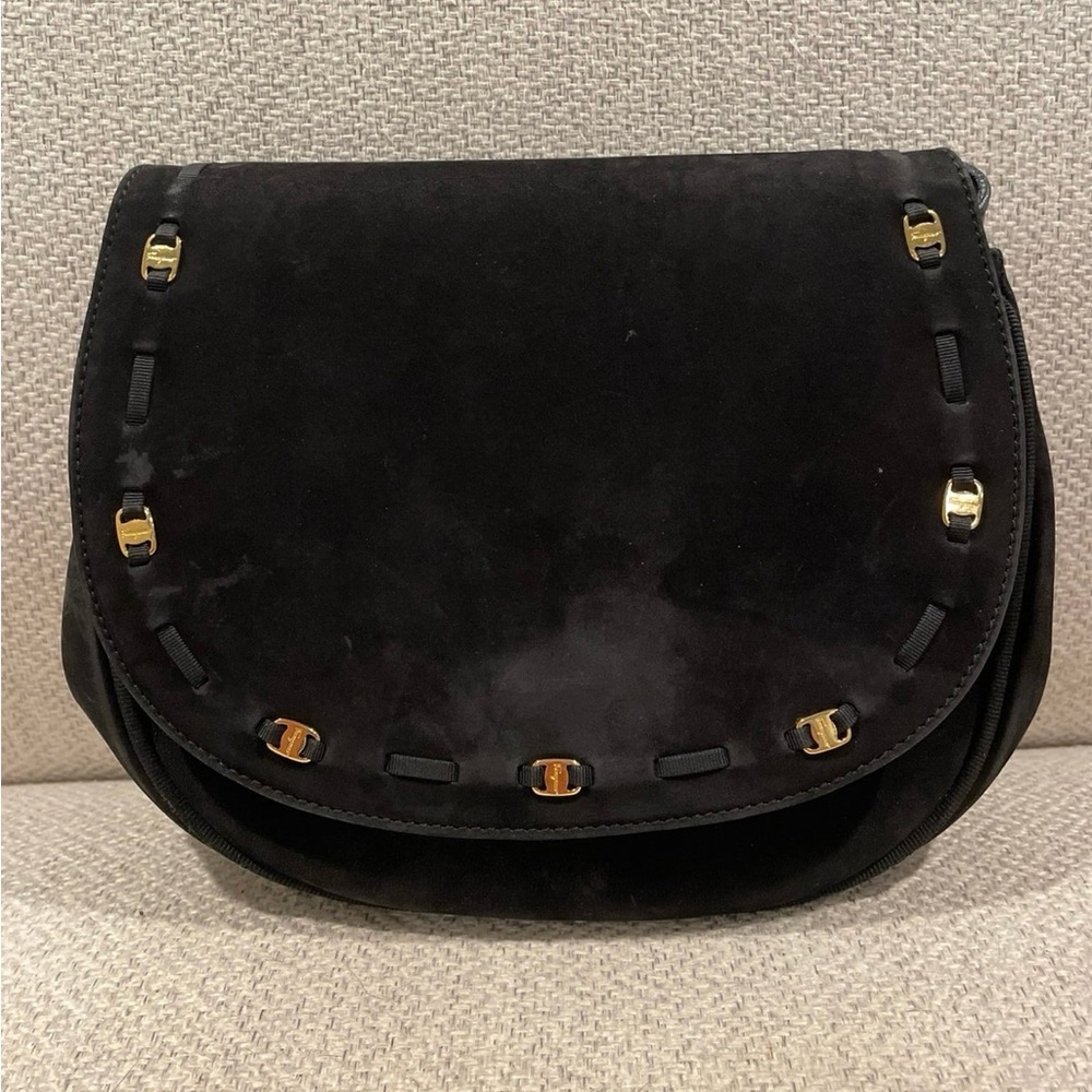 Salvatore Ferragamo Suede Shoulder Crossbody bag